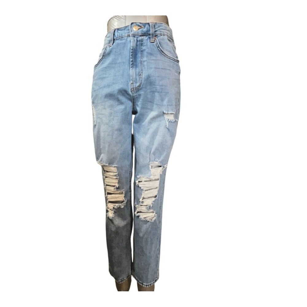 Wild Fable Jeans Women 6 High Rise Mom Distressed (W26 L26)